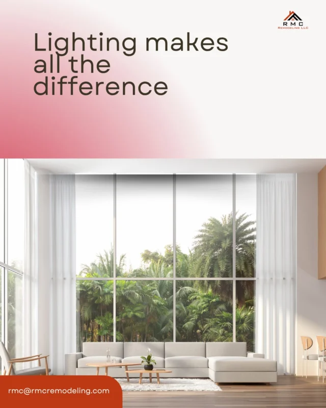 Good lighting transforms the environment and adds value to your home! Invest in solutions that combine beauty and functionality.
RMC takes care of this for you, from design to execution.

📞 (910) 676-9949 | 📧 rmc@rmcremodeling.com

#LightingDesign #HomeUpgrades #InteriorDesign #CameronNC #RMCRemodeling